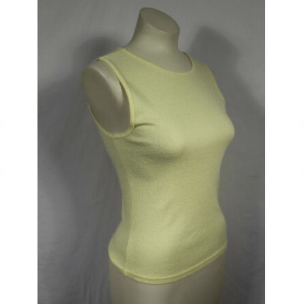 Michael Stars Yellow Sleeveless Shell Original Tee - Picture 2 of 5
